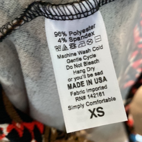 LuLaroe Geometric Cassie Skirt NEW NWT XS Extra Small Black Brown Red Blue - Picture 6 of 8